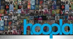 The word Hoopla in blue, superimposed over a collage of movie posters